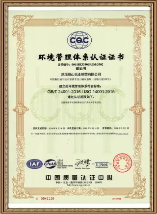 Chứng nhận hệ thống quản lý môi trường